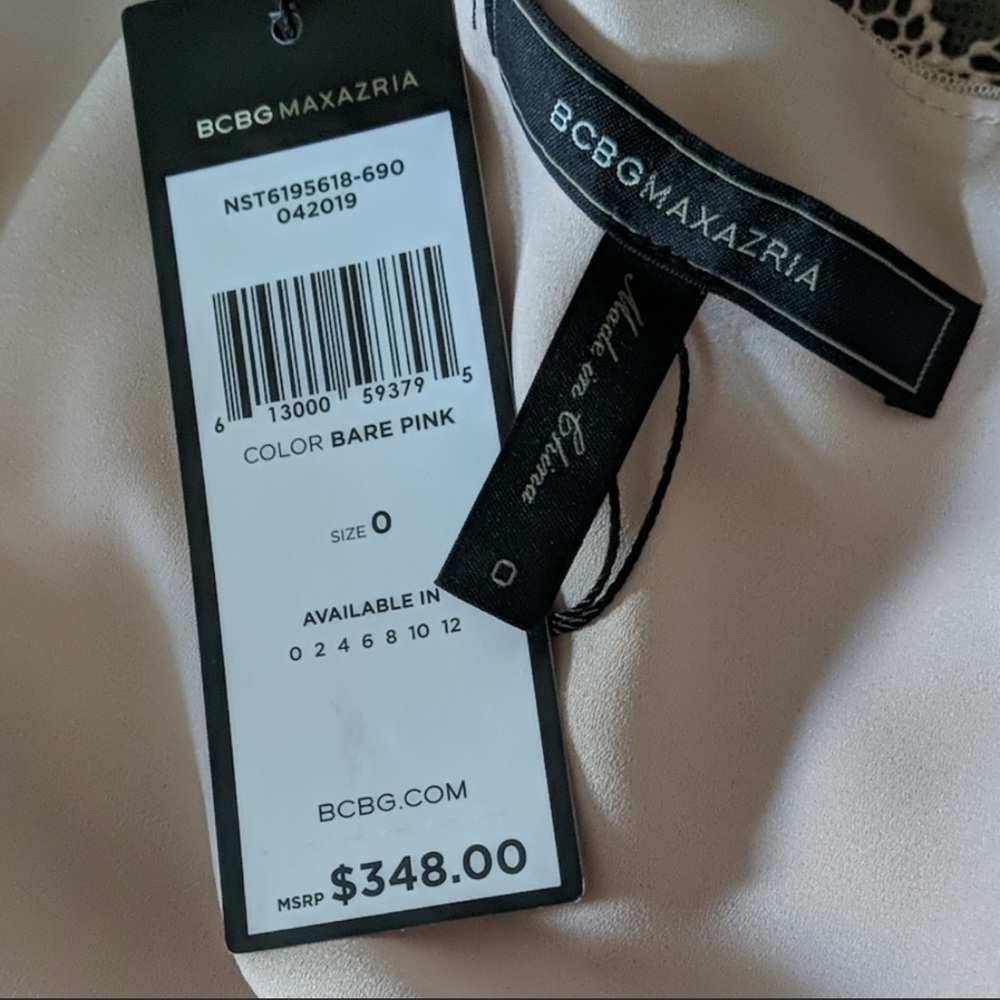 BCBGMaxAzria Baby Pink Capulet Cutout Dress - Picture 6 of 8